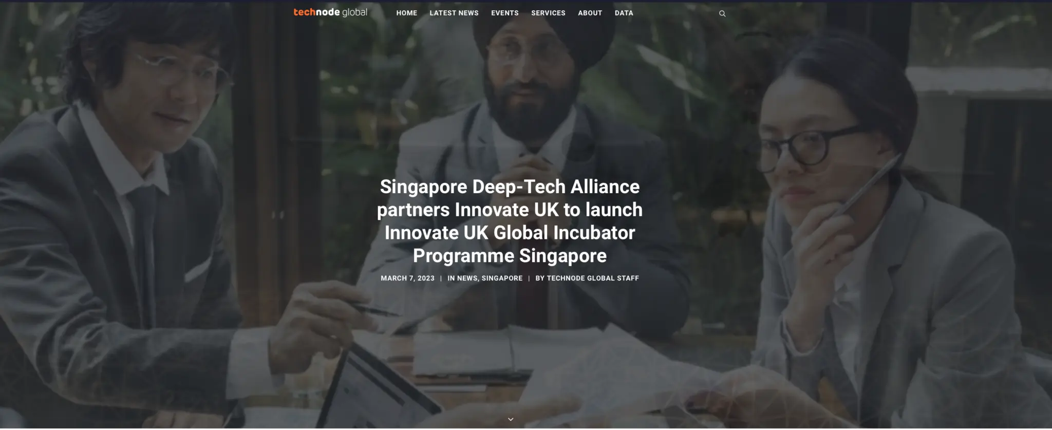 Eyelit Technologies selected to join Innovate UK Global Incubator Programme Singapore