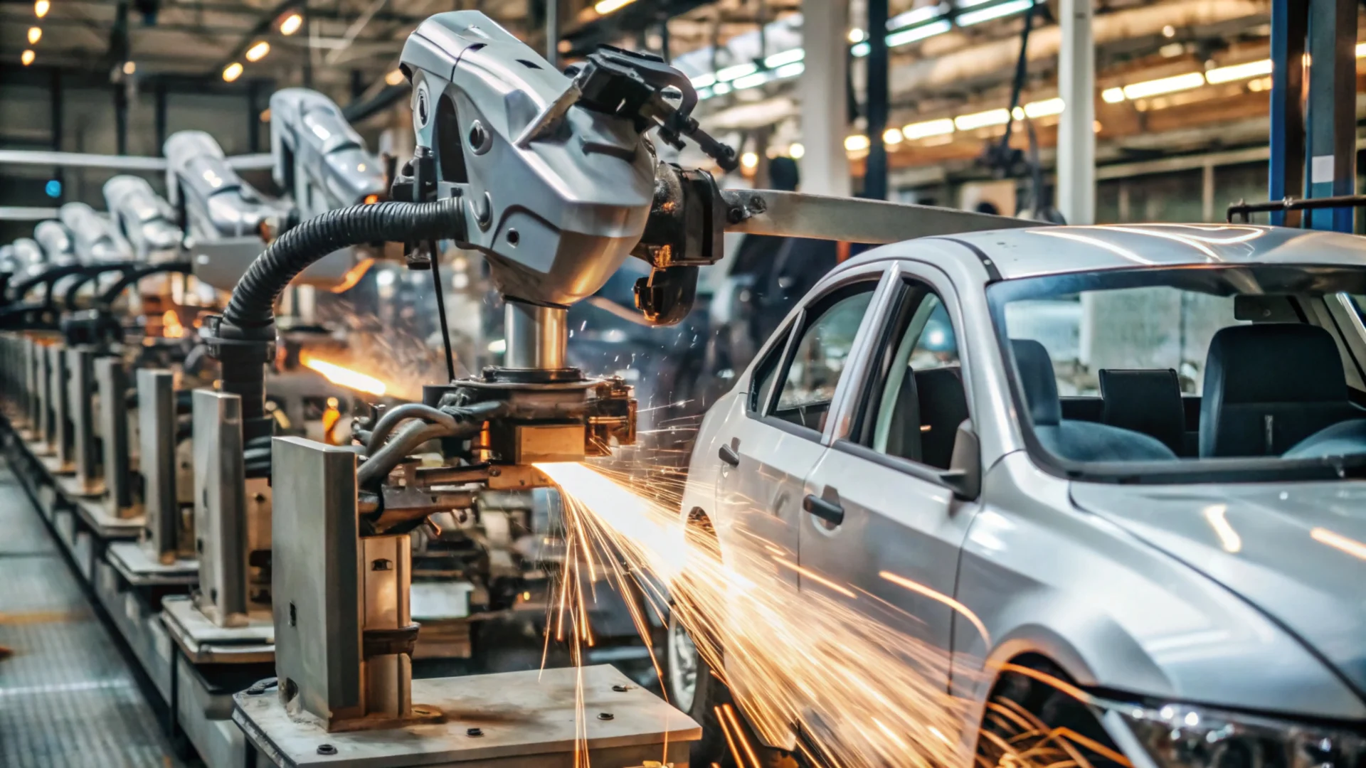 car in factory