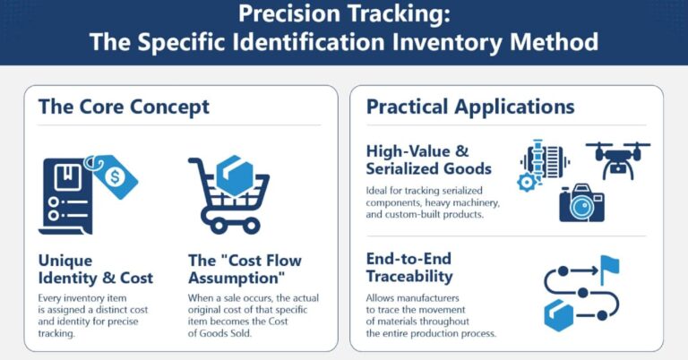 specific identification inventory method infographic featured